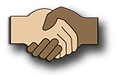 two people shaking hands