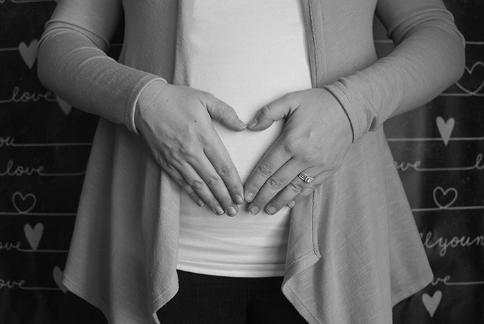 Stock image of pregnant women